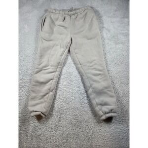 Faded Rose Essentials Joggers S Taupe Womens Sherpa Lined Fleece Sweatpants